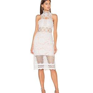 NWT Revolve Elliatt White lace bliss midi dress